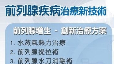 前列腺疾病創新治療技術