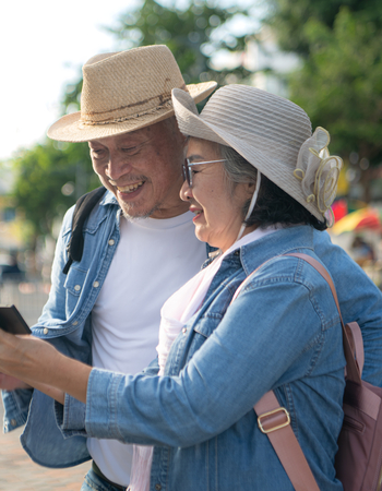 Image of elderly asian couple