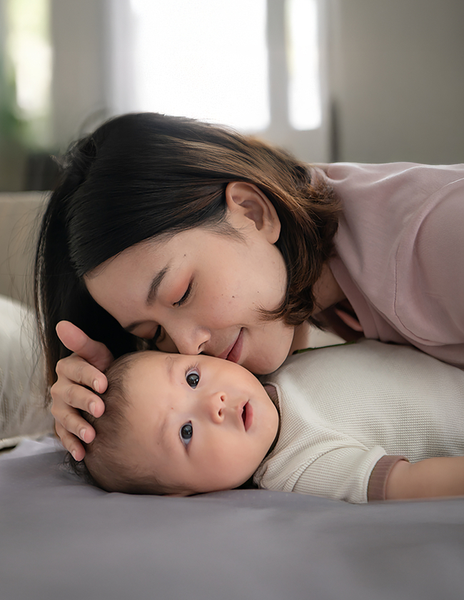 Image of a mother and an infant